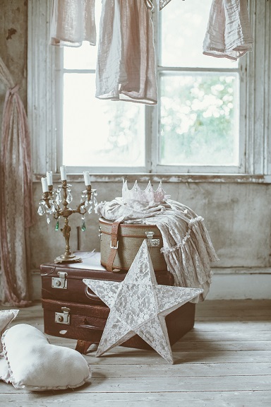Numero 74, nattlampa stjärna med ljusslinga, Dusty pink - Bild 5