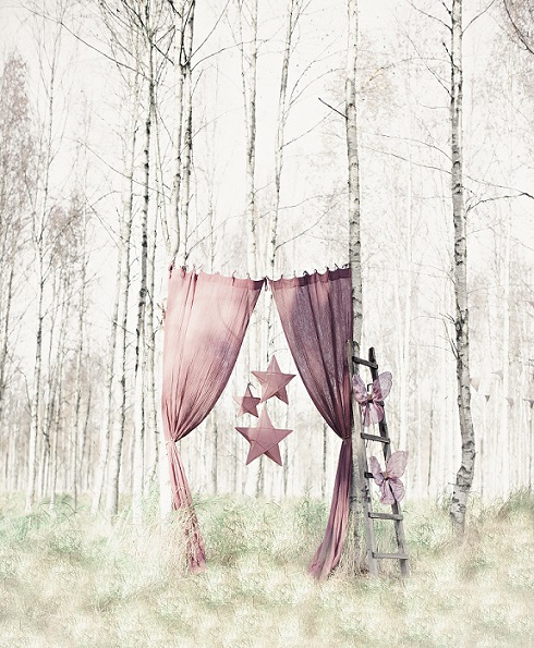 Numero 74, nattlampa stjärna med ljusslinga, Dusty pink - Bild 6