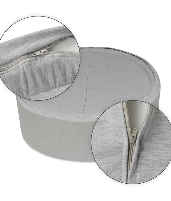 Ljusgrå bollhav BASIC, 90x30 med bollar (vit, lilac, beige, mint)