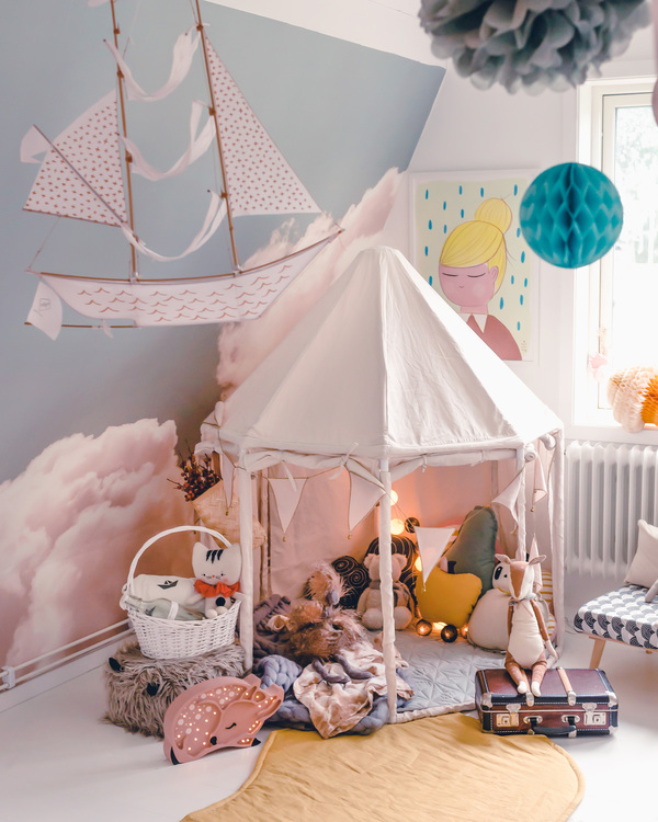 Kids Concept, paviljong tält naturvit - Bild 8