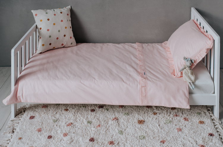 Babylove, Peach påslakanset spjälsäng och juniorsäng - Bild 3
