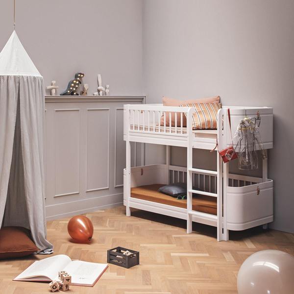 Oliver Furniture, våningssäng Mini+, vit