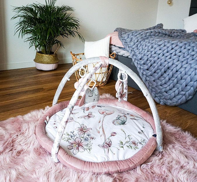 Babygym lekmatta, Pink garden - Bild 3