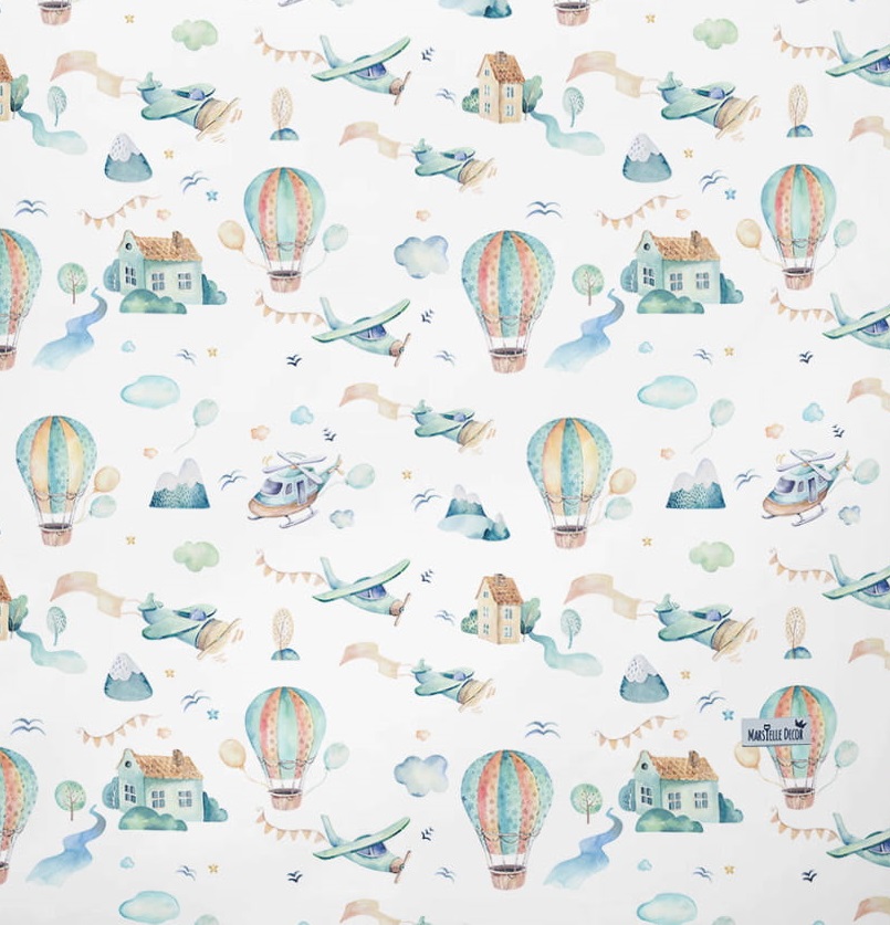 Dra-på-lakan till vagn/vagga, In the sky - Bild 2