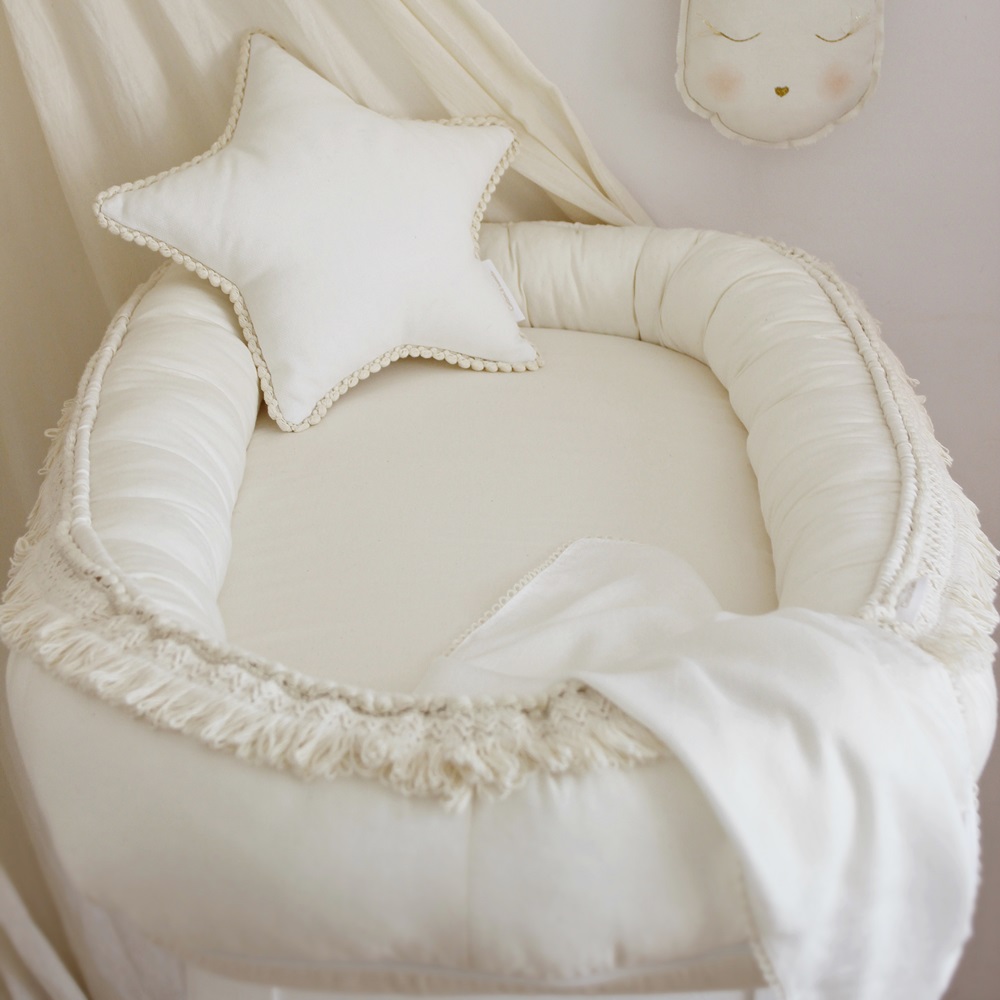 Cotton & Sweets, boho babynest i bomull - Bild 3