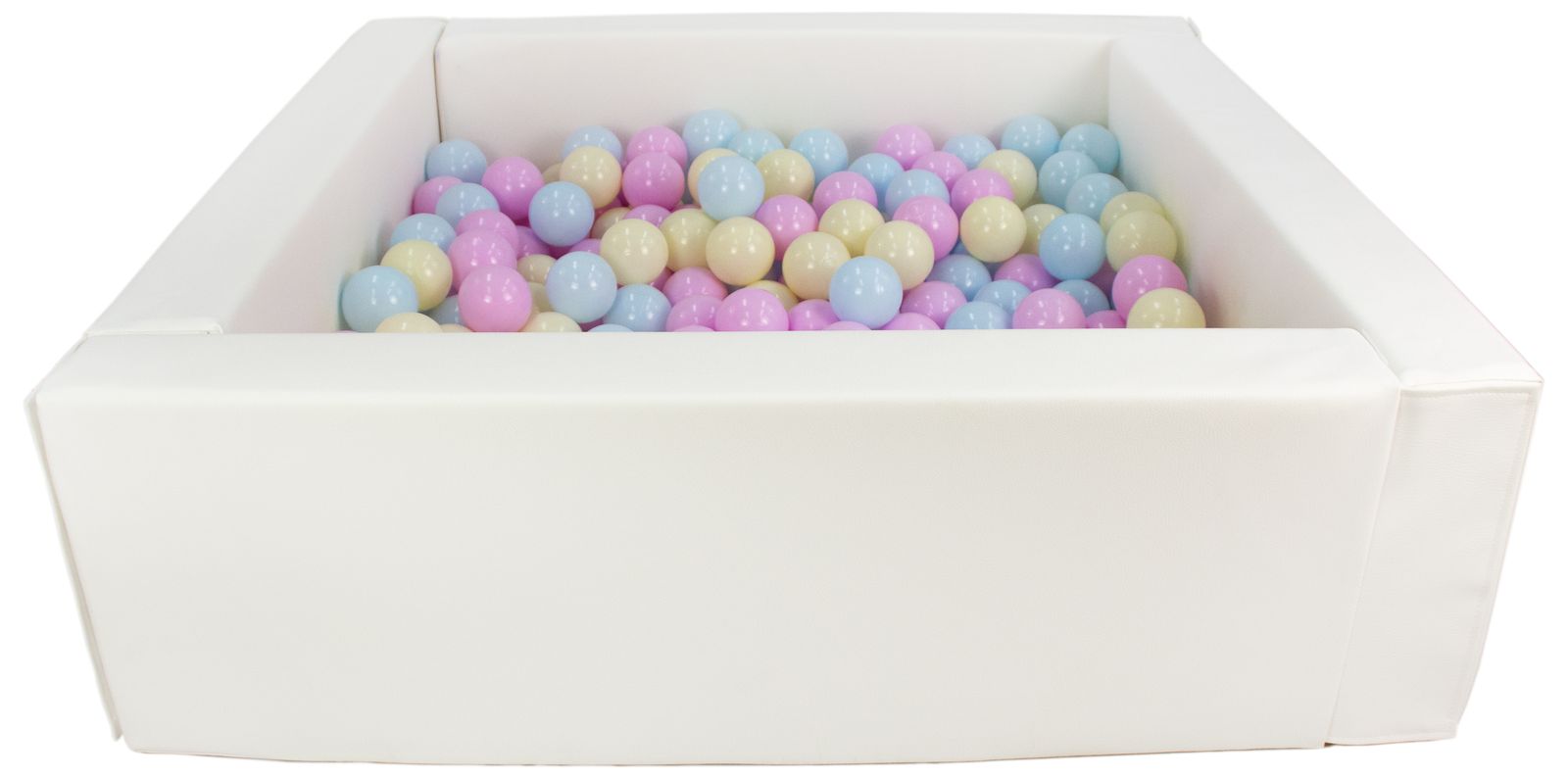 Rektangulärt vit bollhav 80x80x30 cm (valfri bollfärg) - Bild 6