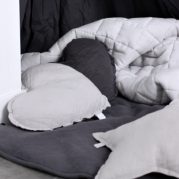 Grafit exklusiv lekmatta av linne, Pure Nature, Cotton&Sweets