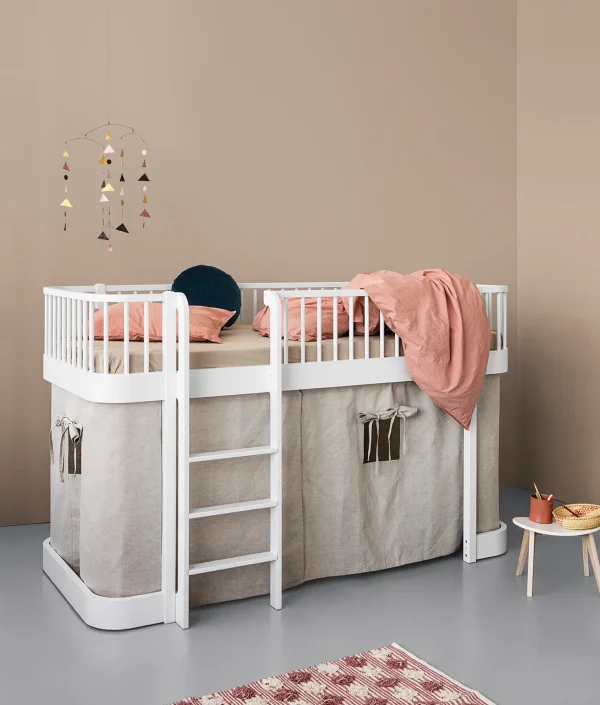 Oliver Furniture, loftsäng vit