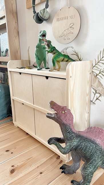 Natur byrå med fyra lådor till barnrummet - Bild 4
