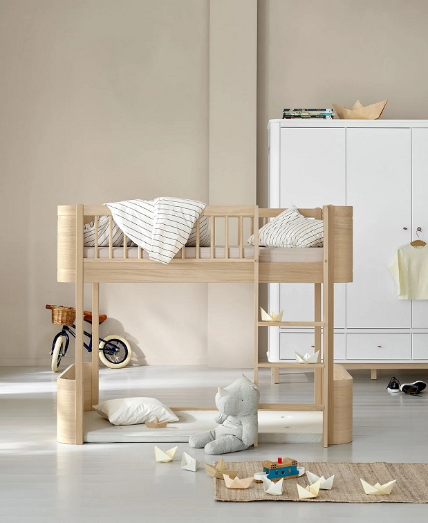 Oliver Furniture, loftsäng Mini+, ek - Bild 2
