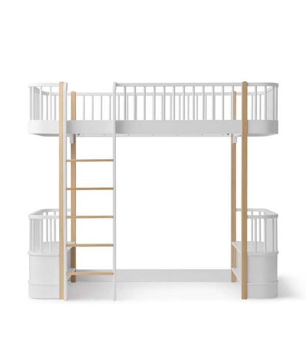 Oliver Furniture, loftsäng Original, vit/ek