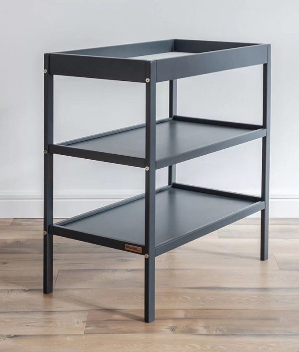 Klassisk hylla skötbord, antracit