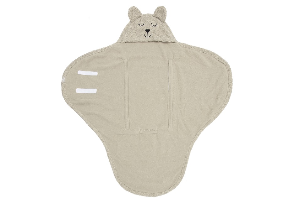 Jollein, omlott babywrap åkpåse Bear boucle, olive green - Bild 2