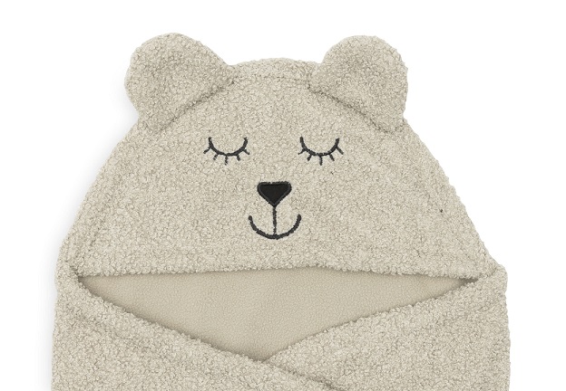 Jollein, omlott babywrap åkpåse Bear boucle, olive green - Bild 5