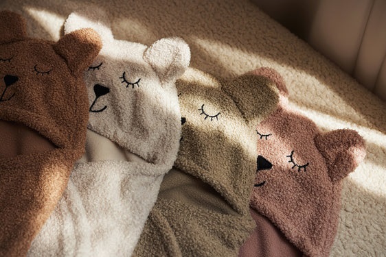 Jollein, omlott babywrap åkpåse Bear boucle, olive green - Bild 7