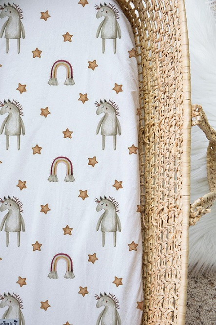 Dra-på-lakan till vagn/vagga, Cheval