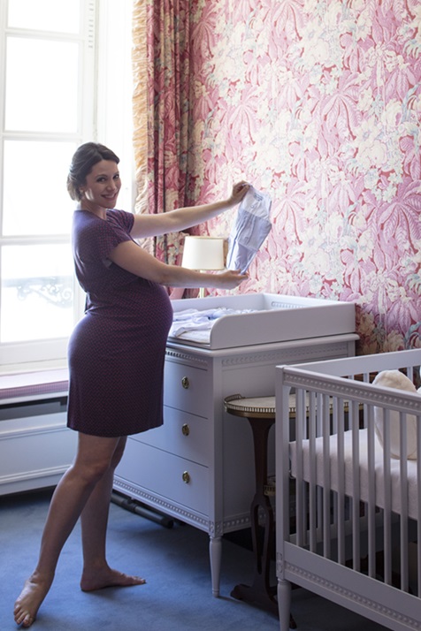 Antikt skötbord till barnrummet, vit - Bild 4